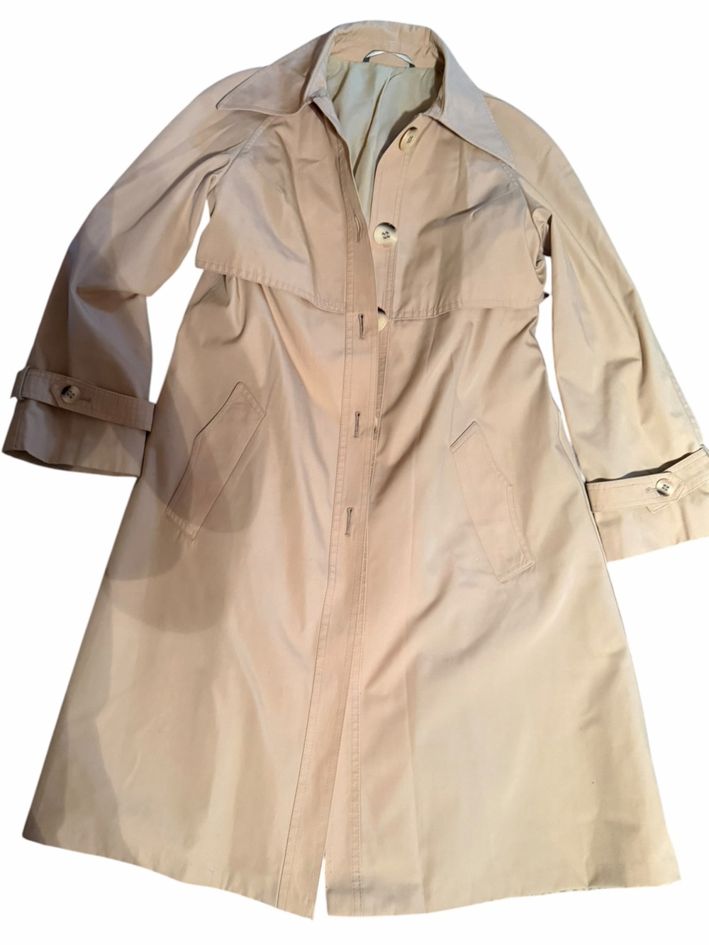Vintage Classic Beige Trench Coat - 38EU (S-M)